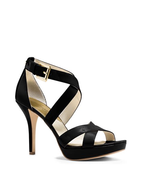 michael kors leather stiletto sandals